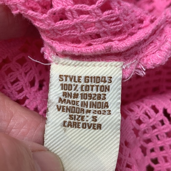 Surf Gypsy Vintage Hot Pink, Loose Fitting Beach Coverup,
100% Cotton - Picture 8 of 9